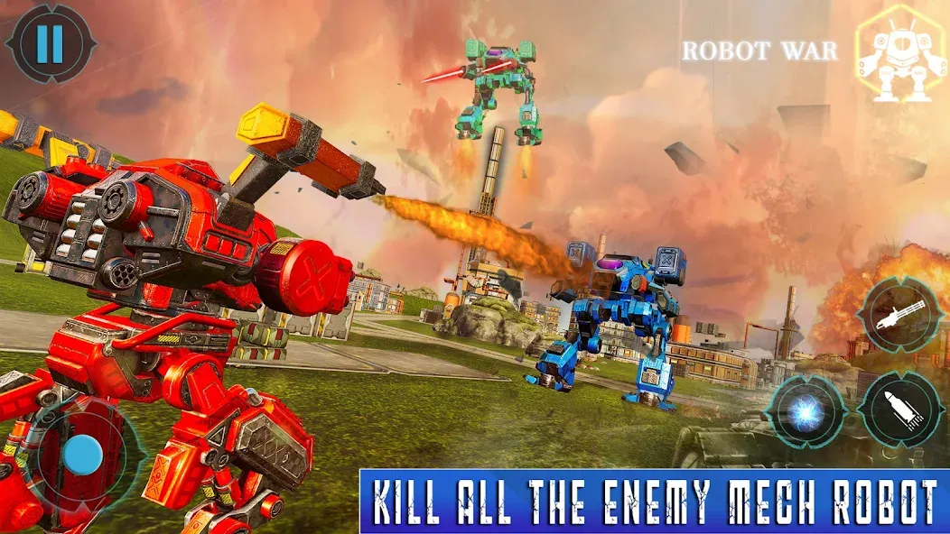 Spider Mech Wars - Robot Game [МОД Много денег] APK Android Screenshot 1