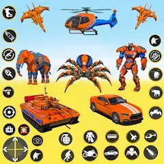 Spider Mech Wars - Robot Game [МОД Много денег] APK Android