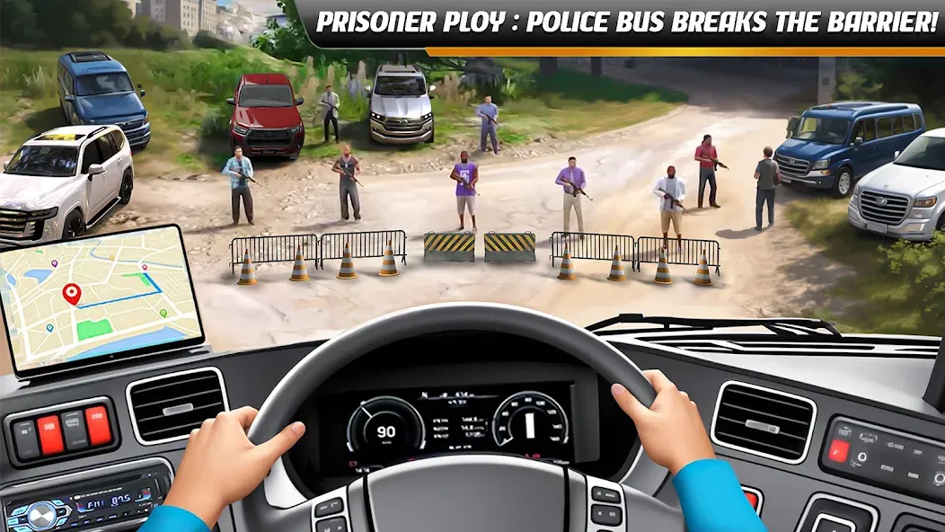 Police Bus Simulator Bus Games [МОД Много денег] APK Android Screenshot 1