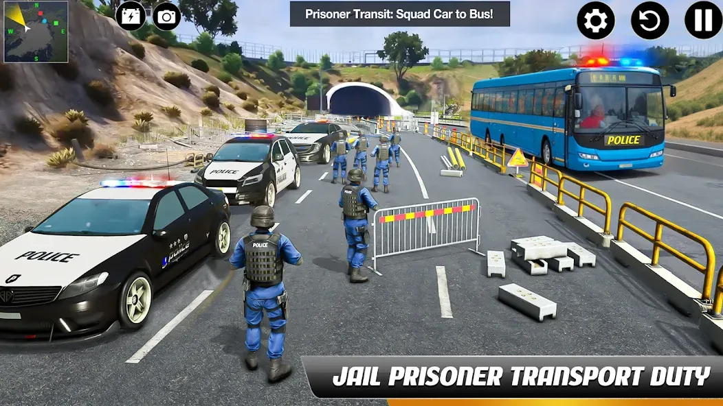 Police Bus Simulator Bus Games [МОД Много денег] APK Android Screenshot 2