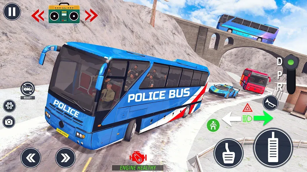 Police Bus Simulator Bus Games [МОД Много денег] APK Android Screenshot 5