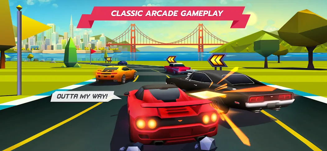 Horizon Chase – Arcade Racing (Хорайзон Чейс) [МОД Mega Pack] APK Android Screenshot 1