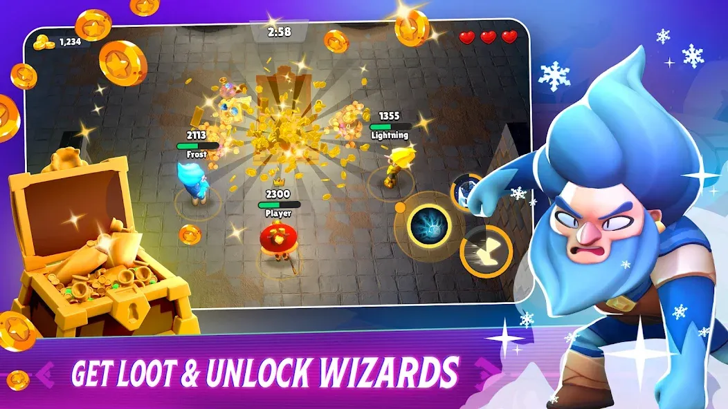 Loot Mage Trials: Battle Games (Лут Маг Испытания) [МОД Все открыто] APK Android Screenshot 2