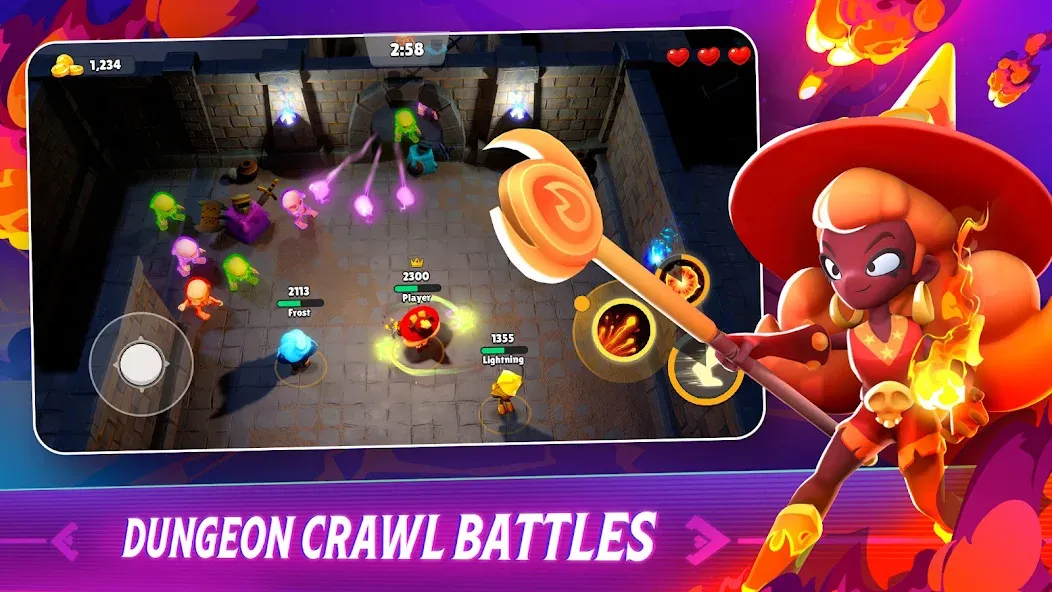 Loot Mage Trials: Battle Games (Лут Маг Испытания) [МОД Все открыто] APK Android Screenshot 4