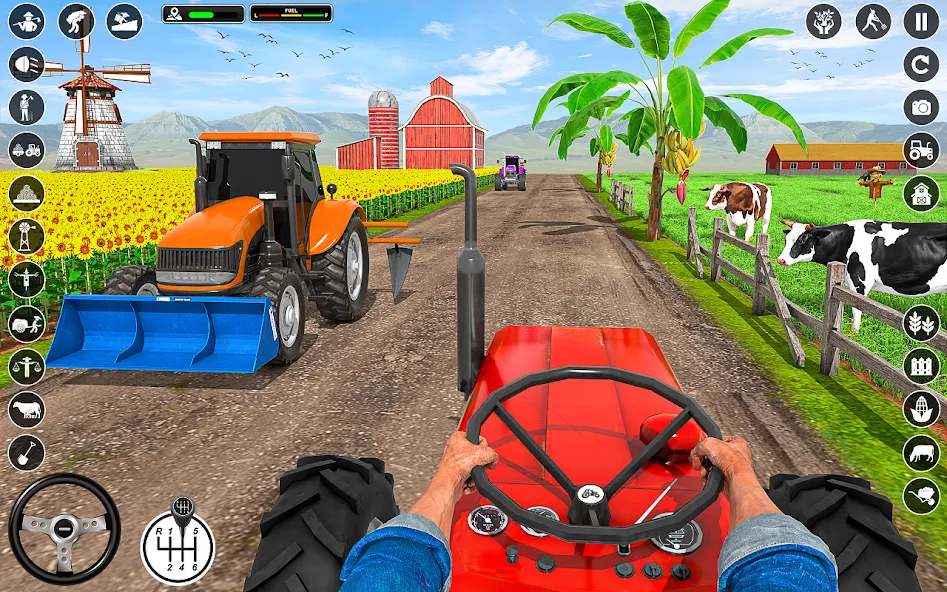Tractor Farming: Tractor Games (Тракторное хозяйство) [МОД Меню] APK Android Screenshot 1