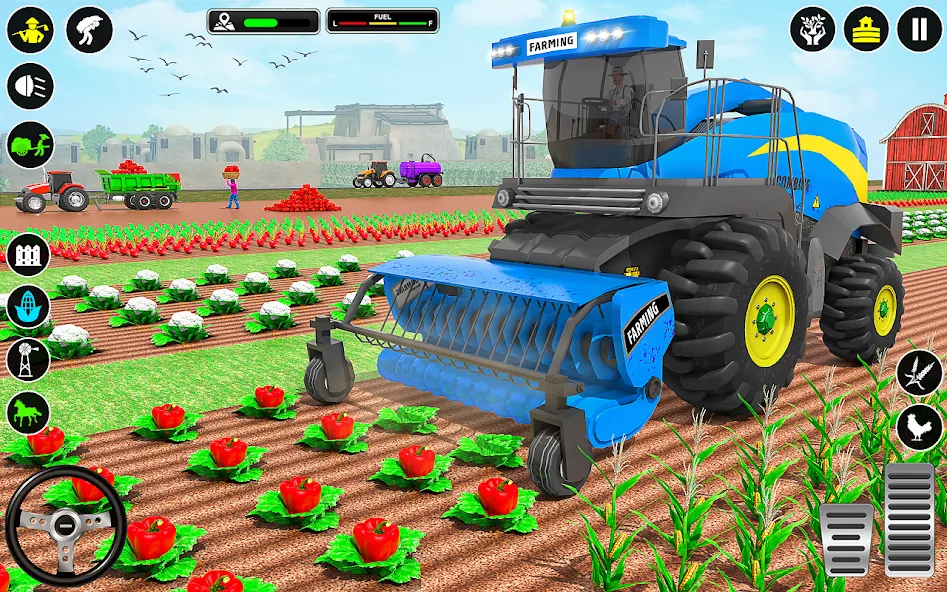 Tractor Farming: Tractor Games (Тракторное хозяйство) [МОД Меню] APK Android Screenshot 2