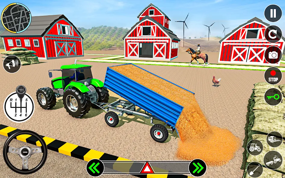 Tractor Farming: Tractor Games (Тракторное хозяйство) [МОД Меню] APK Android Screenshot 5