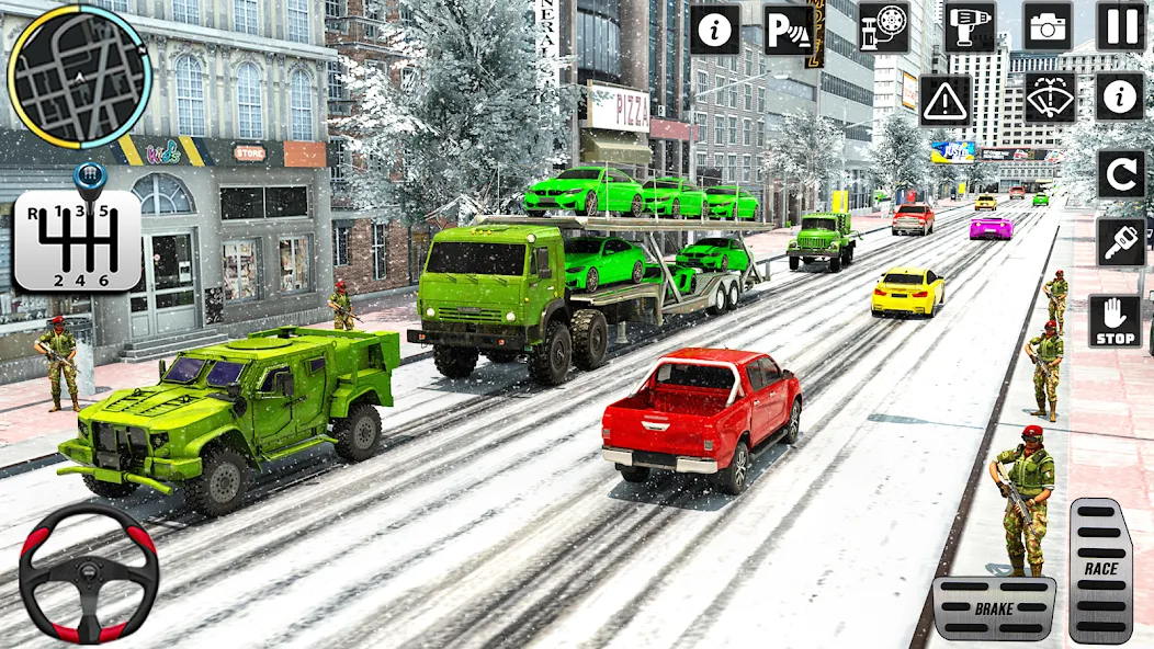 US Army Games Truck Transport (Армейские военные транспортные игры) [МОД Бесконечные монеты] APK Android Screenshot 5