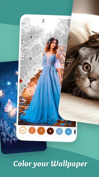 Coloring Game: Paint by Number [МОД Все открыто] APK Android Screenshot 3