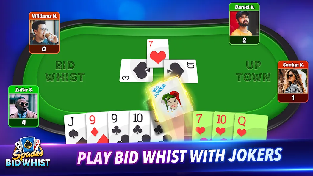 Spades: Bid Whist Classic Game (Бид Вист Классик) [МОД Mega Pack] APK Android Screenshot 4