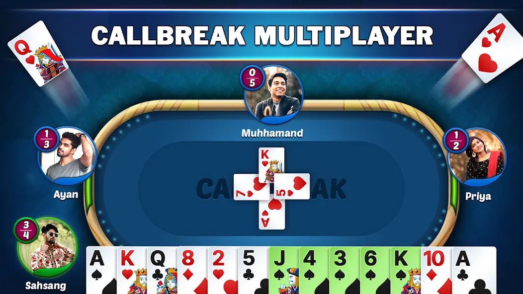 Callbreak Star - Card Game (Коллбрик Стар) [МОД Меню] APK Android Screenshot 1