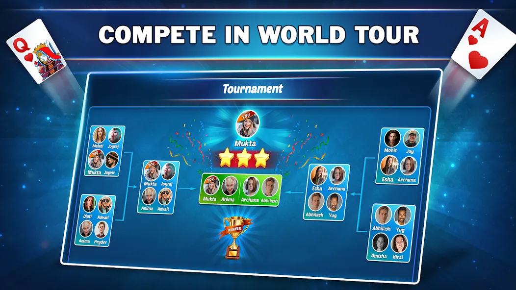 Callbreak Star - Card Game (Коллбрик Стар) [МОД Меню] APK Android Screenshot 3