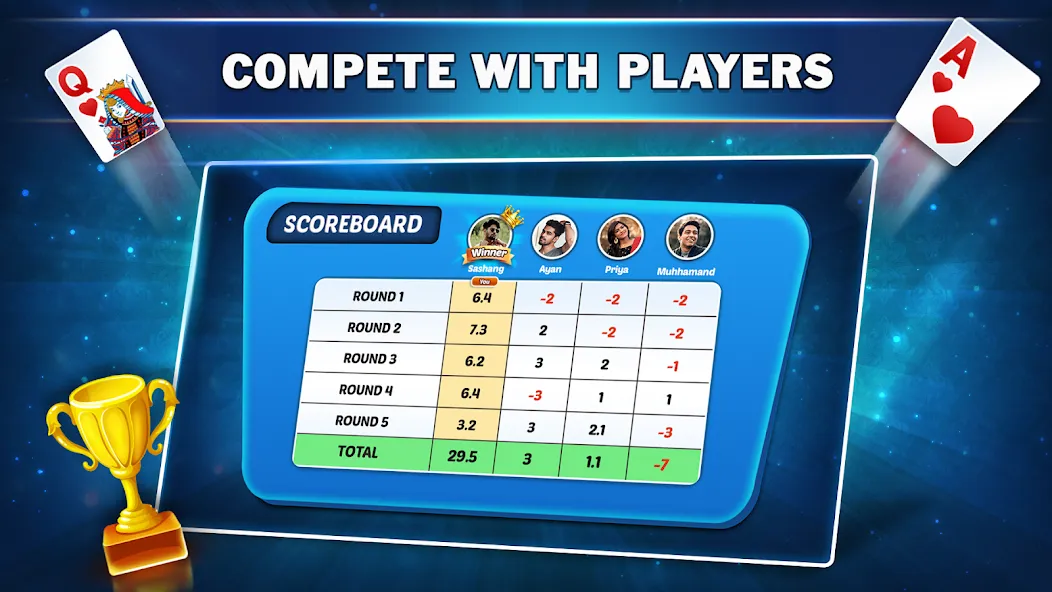 Callbreak Star - Card Game (Коллбрик Стар) [МОД Меню] APK Android Screenshot 5