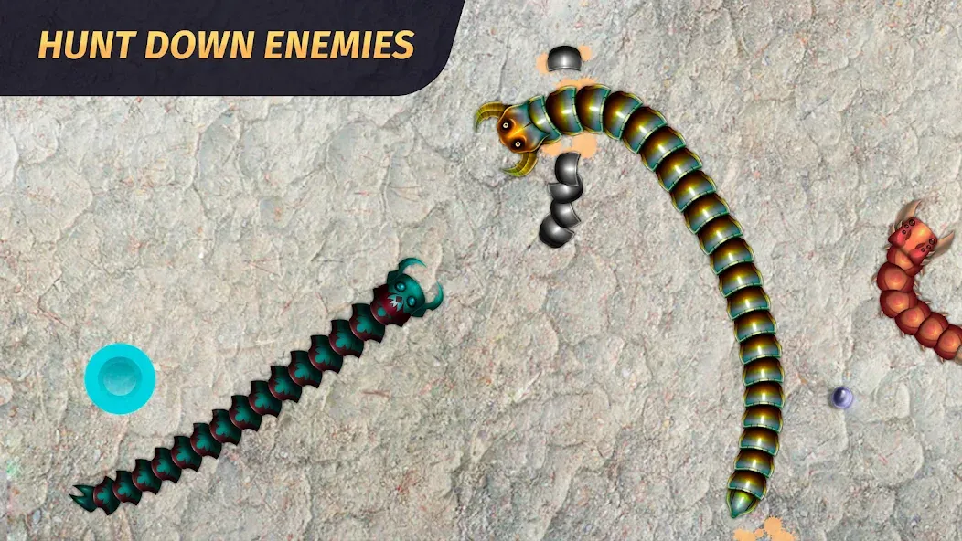 Worm.io - Gusanos Battle [МОД Unlocked] APK Android Screenshot 2