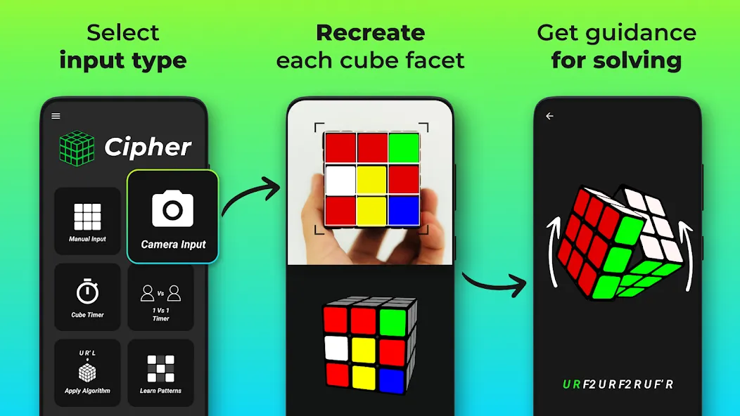 Cube Cipher - Cube Solver (Кубический шифр) [МОД Все открыто] APK Android Screenshot 2