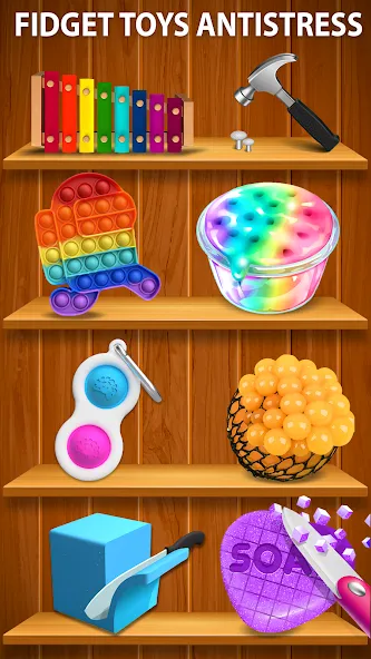 Antistress ASMR: Fidget Toys (асмр игрушки) [МОД Unlocked] APK Android Screenshot 3
