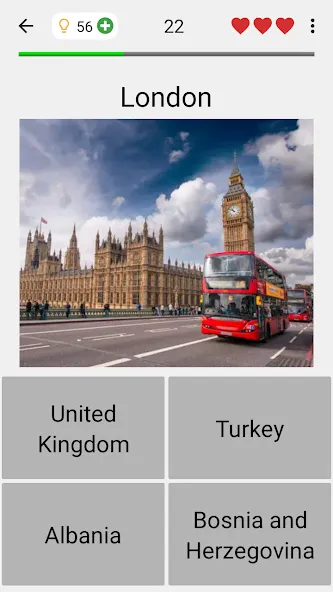 Capitals of the World - Quiz [МОД Unlocked] APK Android Screenshot 1