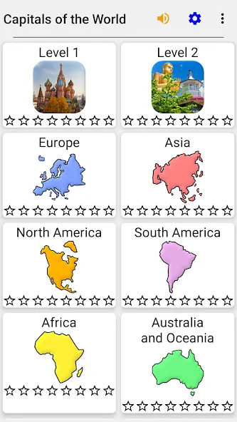 Capitals of the World - Quiz [МОД Unlocked] APK Android Screenshot 3