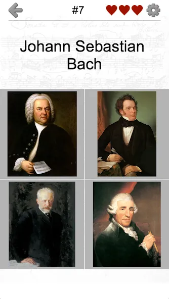Famous Composers Portrait Quiz [МОД Все открыто] APK Android Screenshot 2