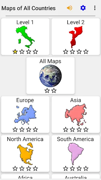 Maps of All Countries Geo-Quiz [МОД Premium] APK Android Screenshot 3