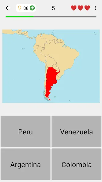 Maps of All Countries Geo-Quiz [МОД Premium] APK Android Screenshot 5