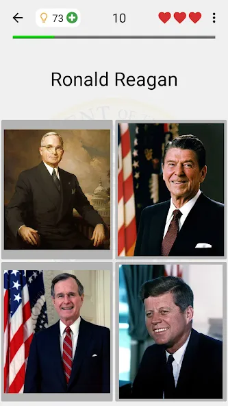 US Presidents and History Quiz [МОД Все открыто] APK Android Screenshot 2