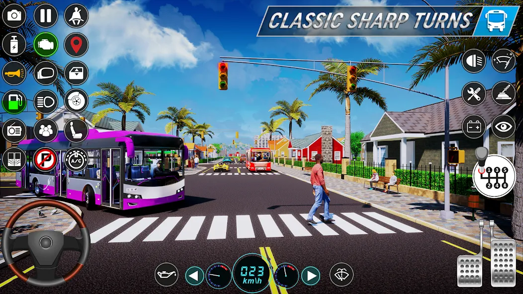 City Bus Simulator: Bus Games (Риал Сити Бас Симулятор Геймс) [МОД Бесконечные монеты] APK Android Screenshot 2