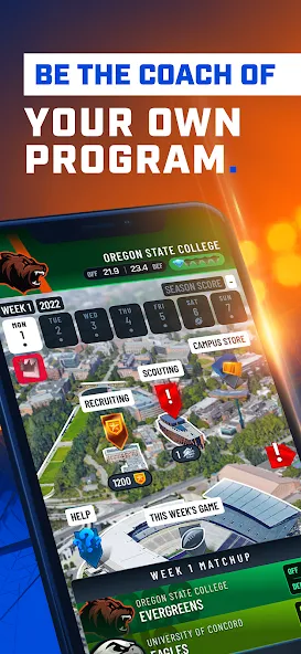 The Program: College Football (Зе Програм) [МОД Меню] APK Android Screenshot 1