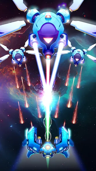 Galaxy Attack - Space Shooter (Гэлэкси Атак) [МОД Бесконечные монеты] APK Android Screenshot 3