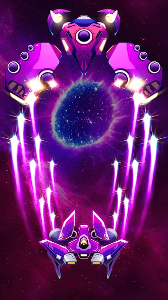 Galaxy Attack - Space Shooter (Гэлэкси Атак) [МОД Бесконечные монеты] APK Android Screenshot 4