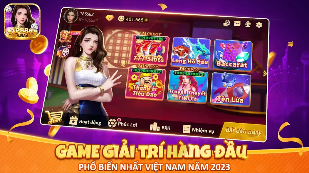 VIP8888 Play - Sòng Bạc ONLINE (ВИП8888 Плей) [МОД Mega Pack] APK Android Screenshot 1