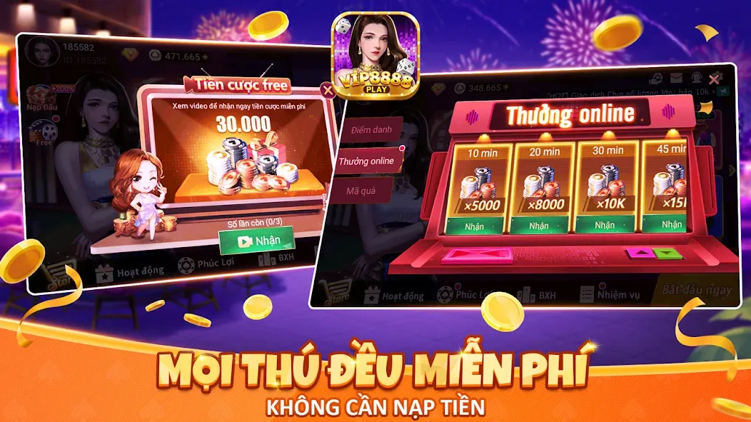 VIP8888 Play - Sòng Bạc ONLINE (ВИП8888 Плей) [МОД Mega Pack] APK Android Screenshot 2