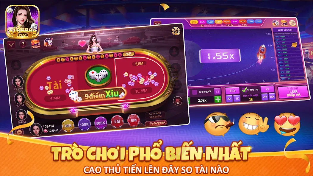 VIP8888 Play - Sòng Bạc ONLINE (ВИП8888 Плей) [МОД Mega Pack] APK Android Screenshot 3