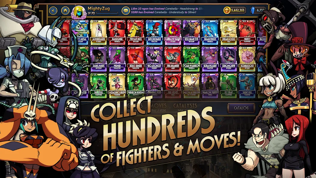 Skullgirls: Fighting RPG (Скулгрлз) [МОД Mega Pack] APK Android Screenshot 3