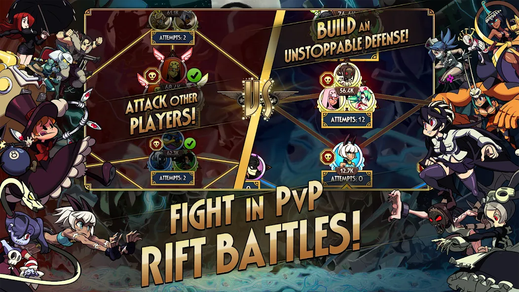 Skullgirls: Fighting RPG (Скулгрлз) [МОД Mega Pack] APK Android Screenshot 5