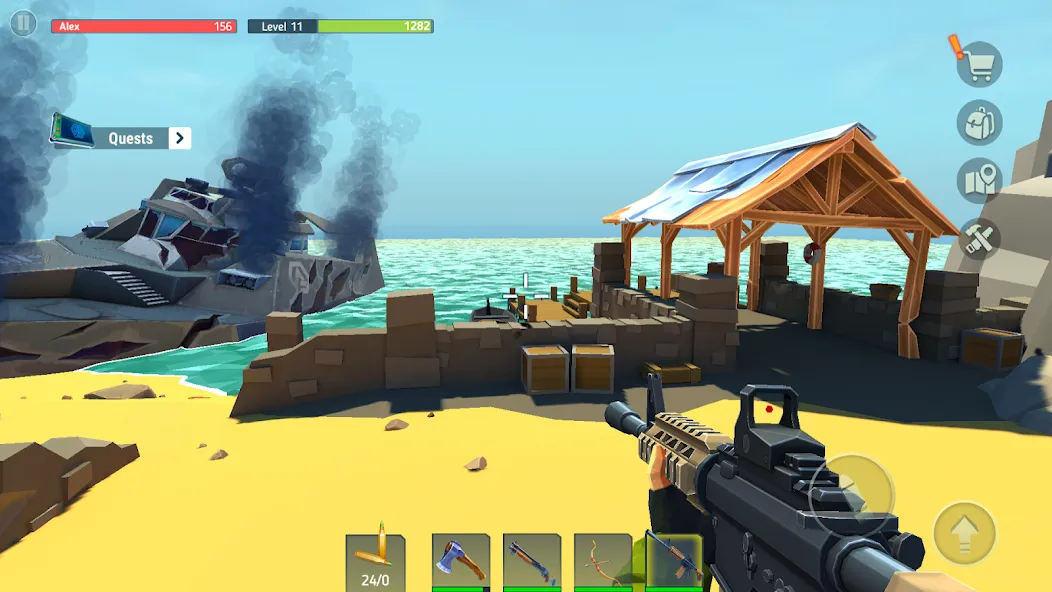 TEGRA: Zombie survival island (Тегра) [МОД Все открыто] APK Android Screenshot 2
