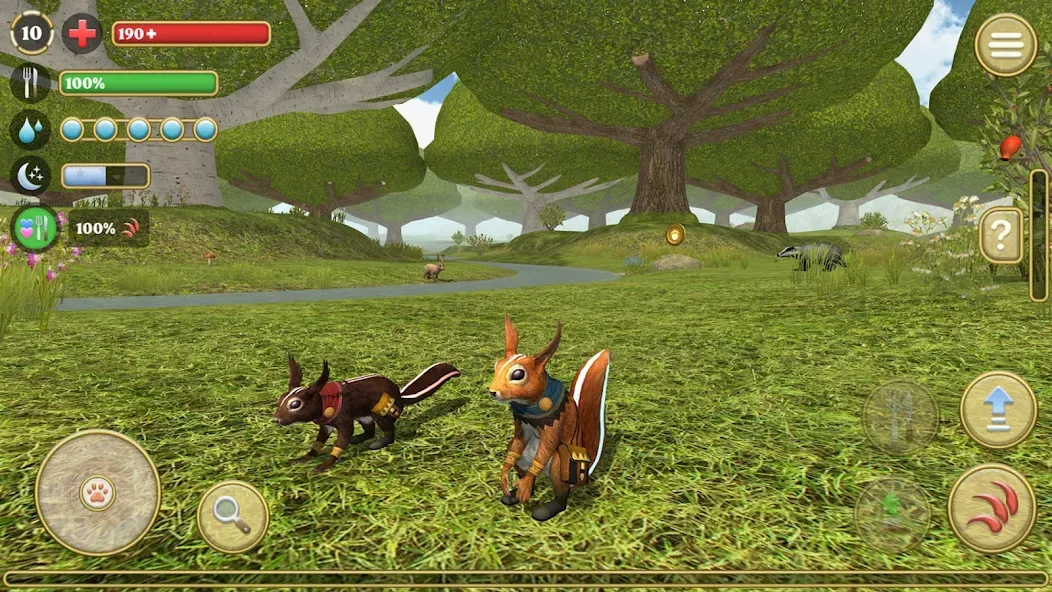 Squirrel Simulator 2 : Online [МОД Бесконечные монеты] APK Android Screenshot 1
