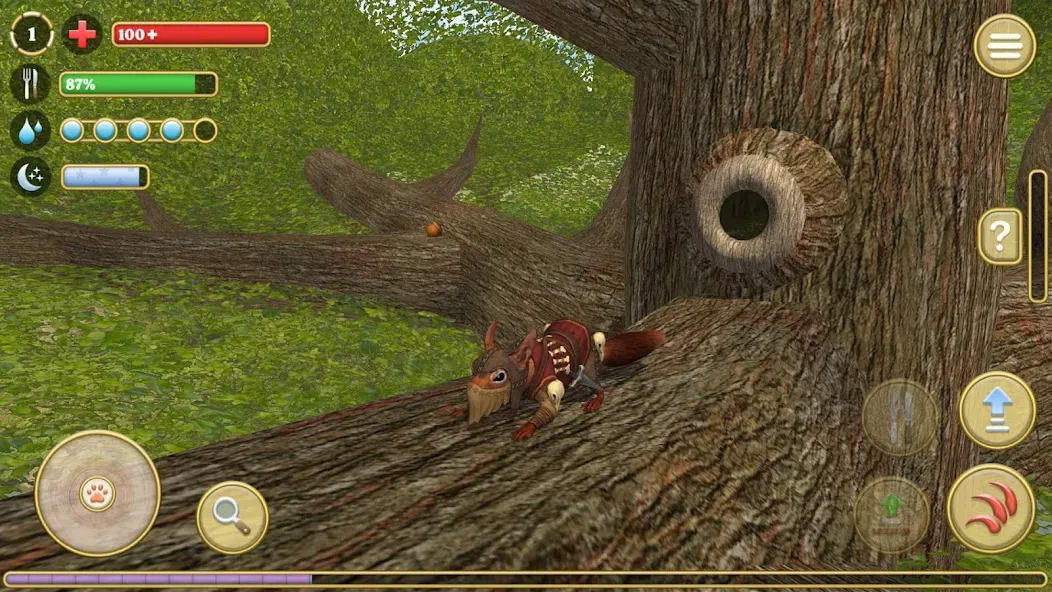 Squirrel Simulator 2 : Online [МОД Бесконечные монеты] APK Android Screenshot 3
