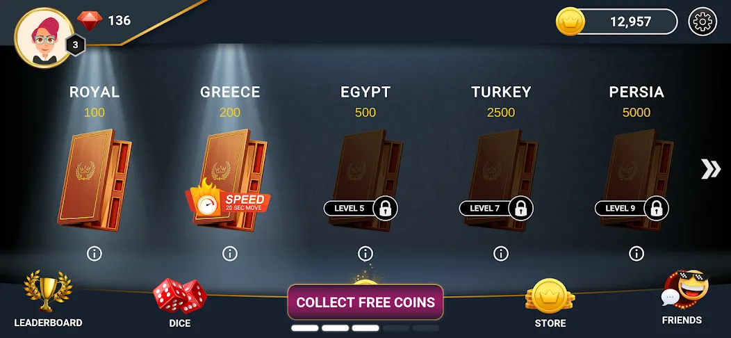 Backgammon Champs - Board Game (Бэкгаммон Чемпс) [МОД Бесконечные монеты] APK Android Screenshot 1