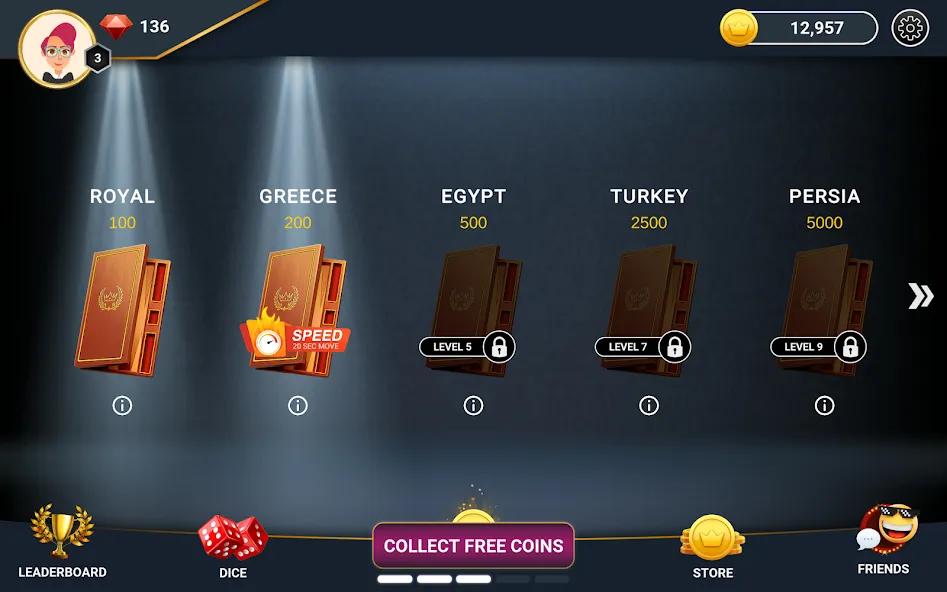 Backgammon Champs - Board Game (Бэкгаммон Чемпс) [МОД Бесконечные монеты] APK Android Screenshot 5