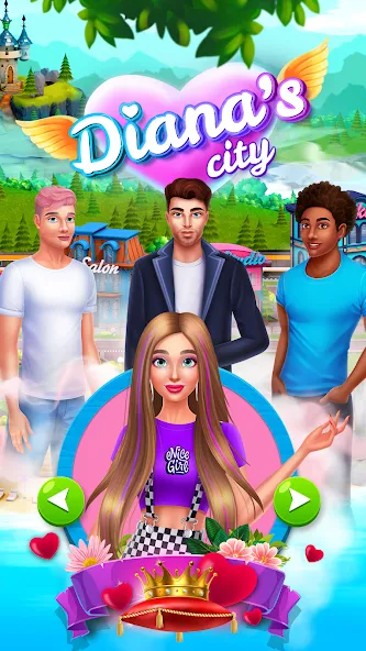 Diana's city-fashion & beauty [МОД Все открыто] APK Android Screenshot 1