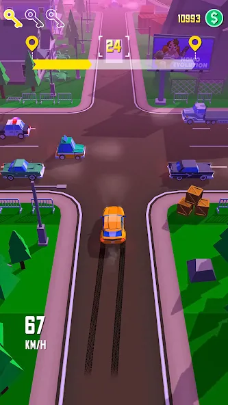 Taxi Run: Traffic Driver (Такси Ран) [МОД Unlocked] APK Android Screenshot 1