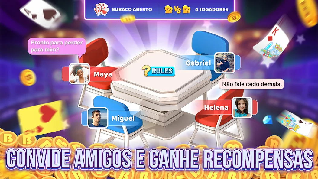 Bacana Games: Buraco & Slots (Бакана Геймс) [МОД Много денег] APK Android Screenshot 3