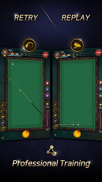 Real Billiards Battle - carom (Риал Бильярдс Батл) [МОД Бесконечные монеты] APK Android Screenshot 5