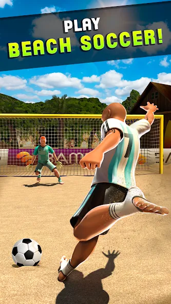 Shoot Goal - Beach Soccer Game (Шут) [МОД Mega Pack] APK Android Screenshot 4