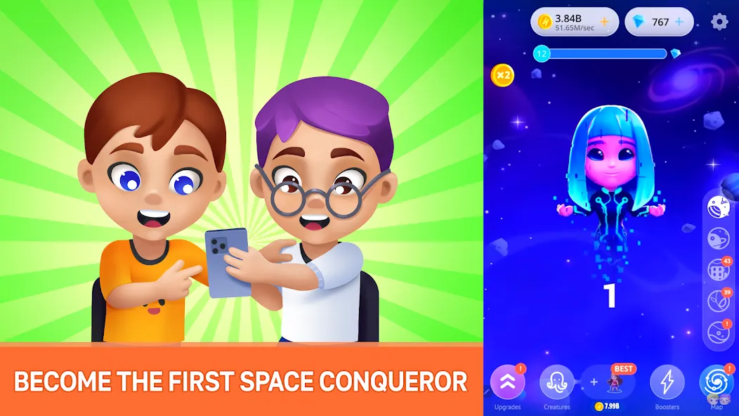 Human Evolution Clicker [МОД Premium] APK Android Screenshot 2