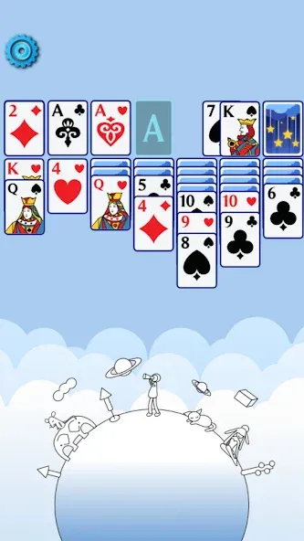 Solitaire Space™ (Солярис Спейс) [МОД Меню] APK Android Screenshot 2