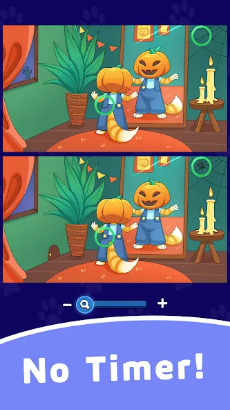 Find Differences: Cute Cats [МОД Бесконечные монеты] APK Android Screenshot 3