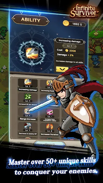 InfiniteSurvival:LastWarriors [МОД Mega Pack] APK Android Screenshot 1