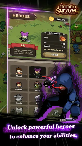 InfiniteSurvival:LastWarriors [МОД Mega Pack] APK Android Screenshot 2